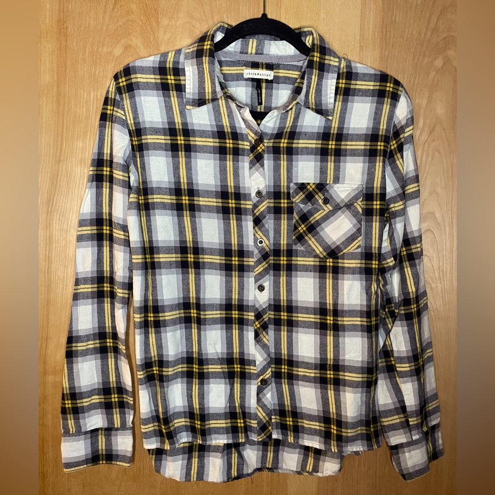 Check & Stripe Plaid Button-Down - Size Large